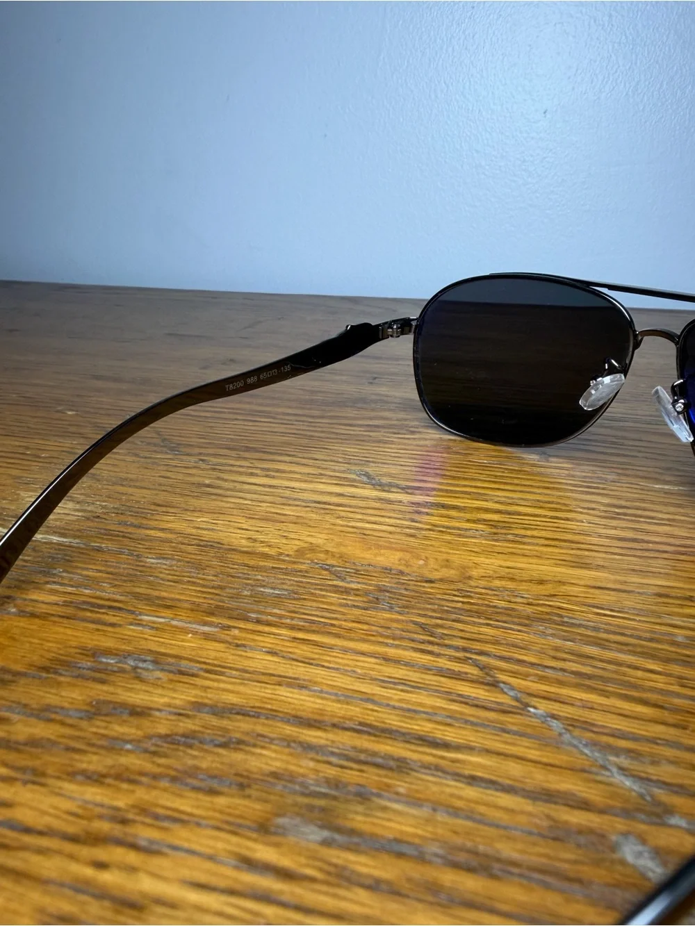 Vintage CARTIER Black Jaguar Gray Arms Sunglasses No Case.